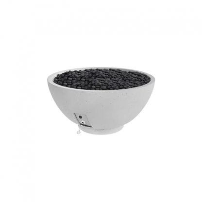 Firegear Pro Series Sanctuary 3 29" Arctic Round Natural Gas Fire Pit Bowl With Match Throw Ignition System