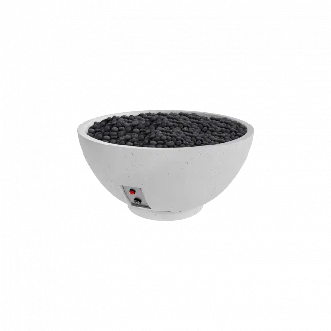 Firegear Pro Series Sanctuary 3 29" Arctic Round Natural Gas Fire Pit Bowl With Thermocouple Piloted Safety Ignition System