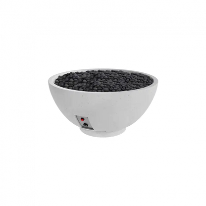 Firegear Pro Series Sanctuary 3 29" Arctic Round Propane Gas Fire Pit Bowl With Thermocouple Piloted Safety Ignition System