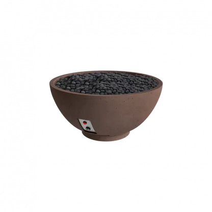 Firegear Pro Series Sanctuary 3 29" Chocolate Round Propane Gas Fire Pit Bowl With Thermocouple Piloted Safety Ignition System
