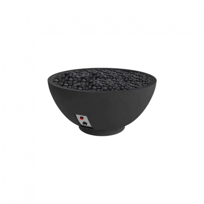 Firegear Pro Series Sanctuary 3 29" Raven Round Natural Gas Fire Pit Bowl With Thermocouple Piloted Safety Ignition System