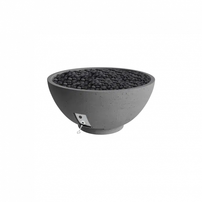 Firegear Pro Series Sanctuary 3 29" Slate Round Natural Gas Fire Pit Bowl With Match Throw Ignition System