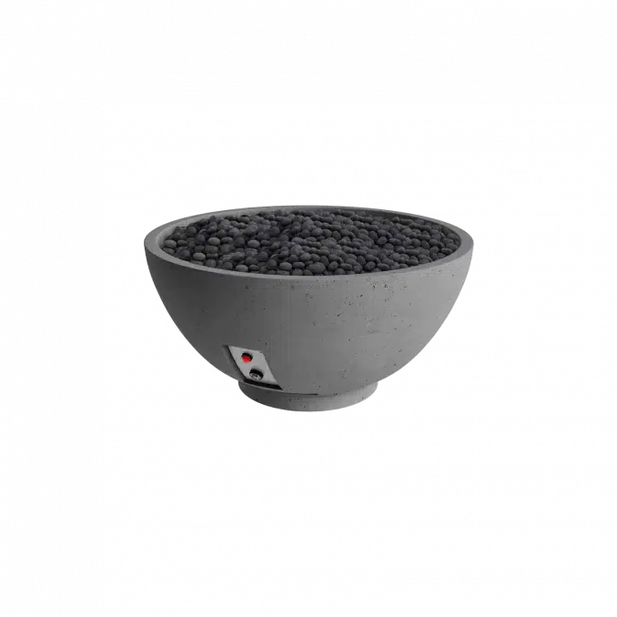 Firegear Pro Series Sanctuary 3 29" Slate Round Natural Gas Fire Pit Bowl With Thermocouple Piloted Safety Ignition System