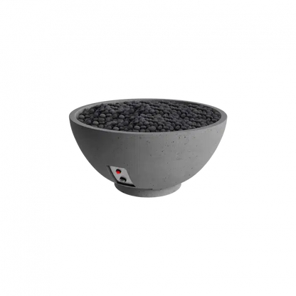 Firegear Pro Series Sanctuary 3 29" Slate Round Natural Gas Fire Pit Bowl With Thermocouple Piloted Safety Ignition System
