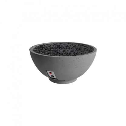 Firegear Pro Series Sanctuary 3 29" Slate Round Propane Gas Fire Pit Bowl With Thermocouple Piloted Safety Ignition System