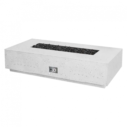 Firegear Pro Series Sanctuary 76 76" Arctic Rectangular Natural Gas Fire Table With Match Throw Ignition System