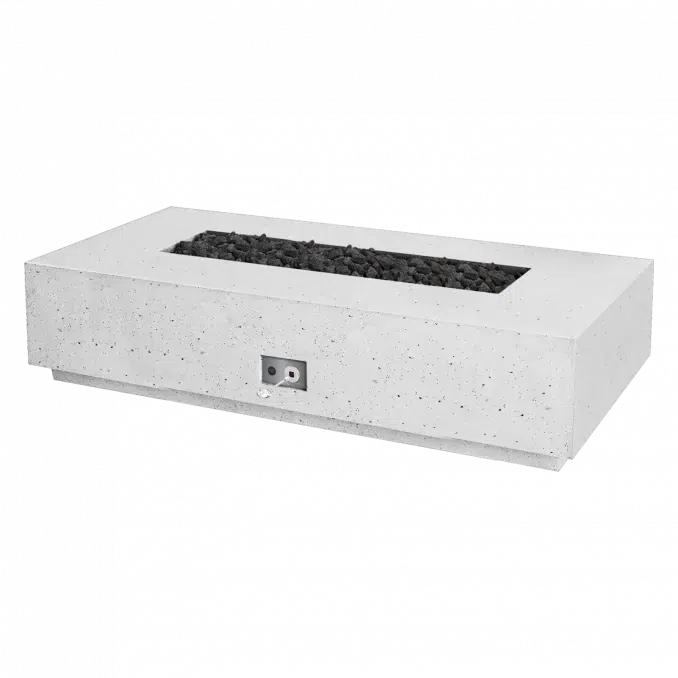 Firegear Pro Series Sanctuary 76 76" Arctic Rectangular Propane Gas Fire Table With Match Throw Ignition System