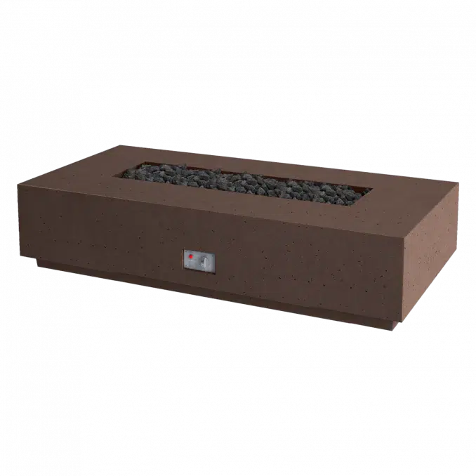 Firegear Pro Series Sanctuary 76 76" Chocolate Rectangular Natural Gas Fire Table With Thermocouple Piloted Safety Ignition System