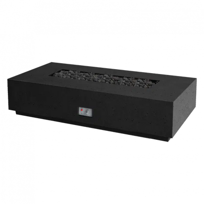 Firegear Pro Series Sanctuary 76 76" Raven Rectangular Propane Gas Fire Table With Thermocouple Piloted Safety Ignition System