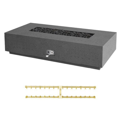 Firegear Pro Series Sanctuary 76 76" Slate Rectangular Propane Gas Fire Table With Match Throw Ignition System