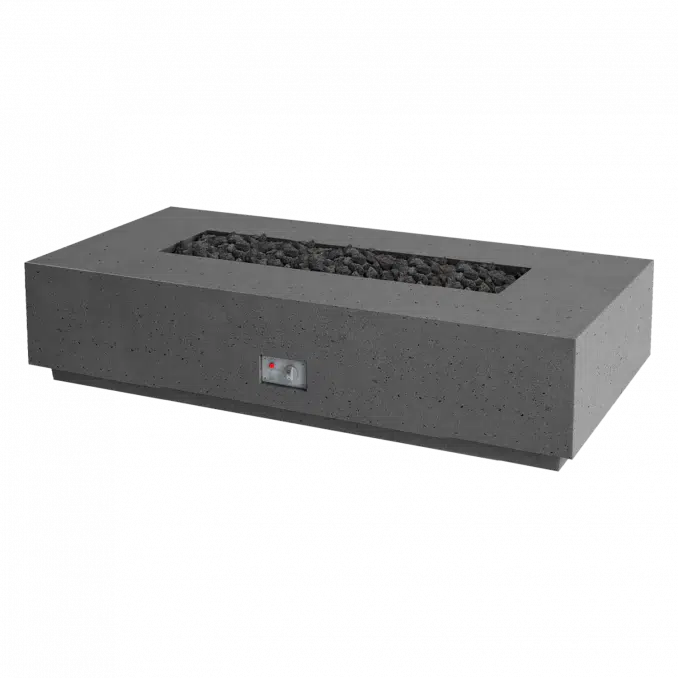 Firegear Pro Series Sanctuary 76 76" Slate Rectangular Propane Gas Fire Table With Thermocouple Piloted Safety Ignition System