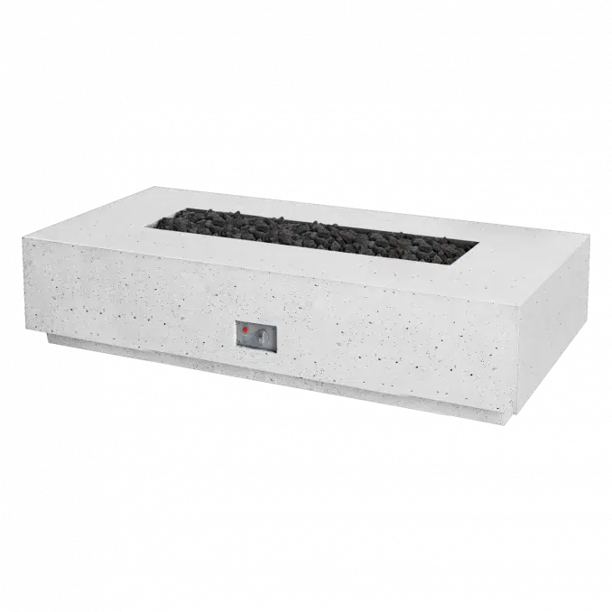 Firegear Sanctuary 1 56" Arctic Rectangular GFRC Fire Table Only