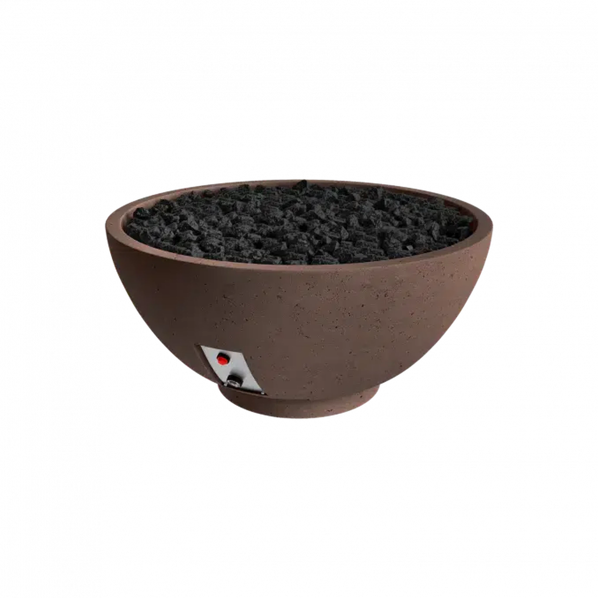 Firegear Sanctuary 2 39" Chocolate Round Propane Gas Fire Pit Bowl With Thermocouple Piloted Safety Ignition System