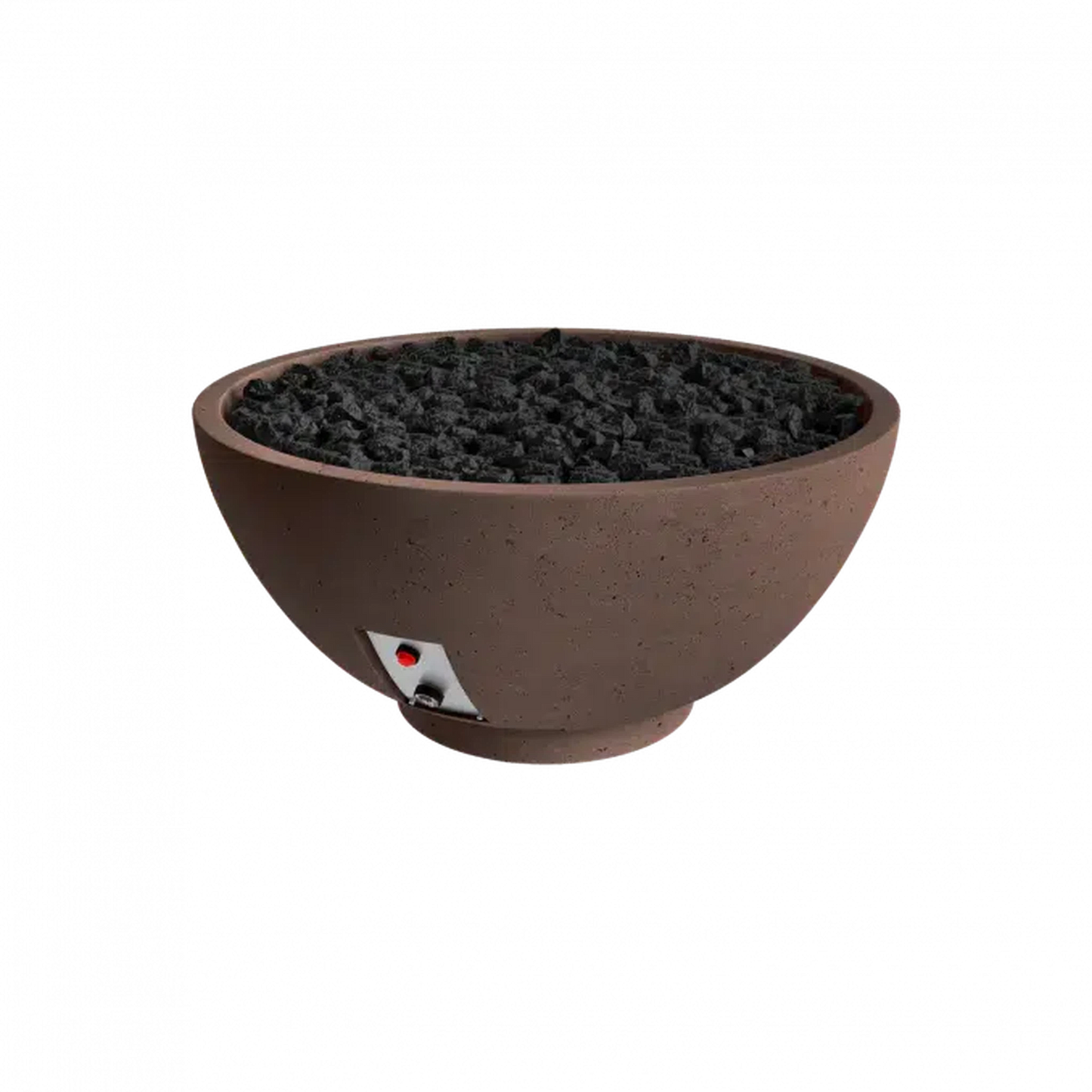 Firegear Sanctuary 2 39" Chocolate Round Propane Gas Fire Pit Bowl With Thermocouple Piloted Safety Ignition System