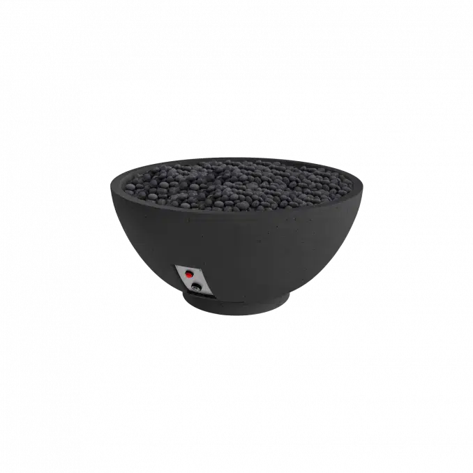 Firegear Sanctuary 2 39" Raven Round GFRC Fire Bowl Only