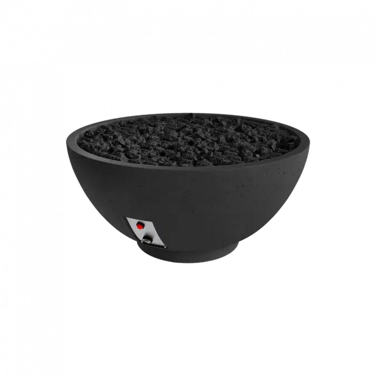 Firegear Sanctuary 2 39" Raven Round Propane Gas Fire Pit Bowl With Thermocouple Piloted Safety Ignition System