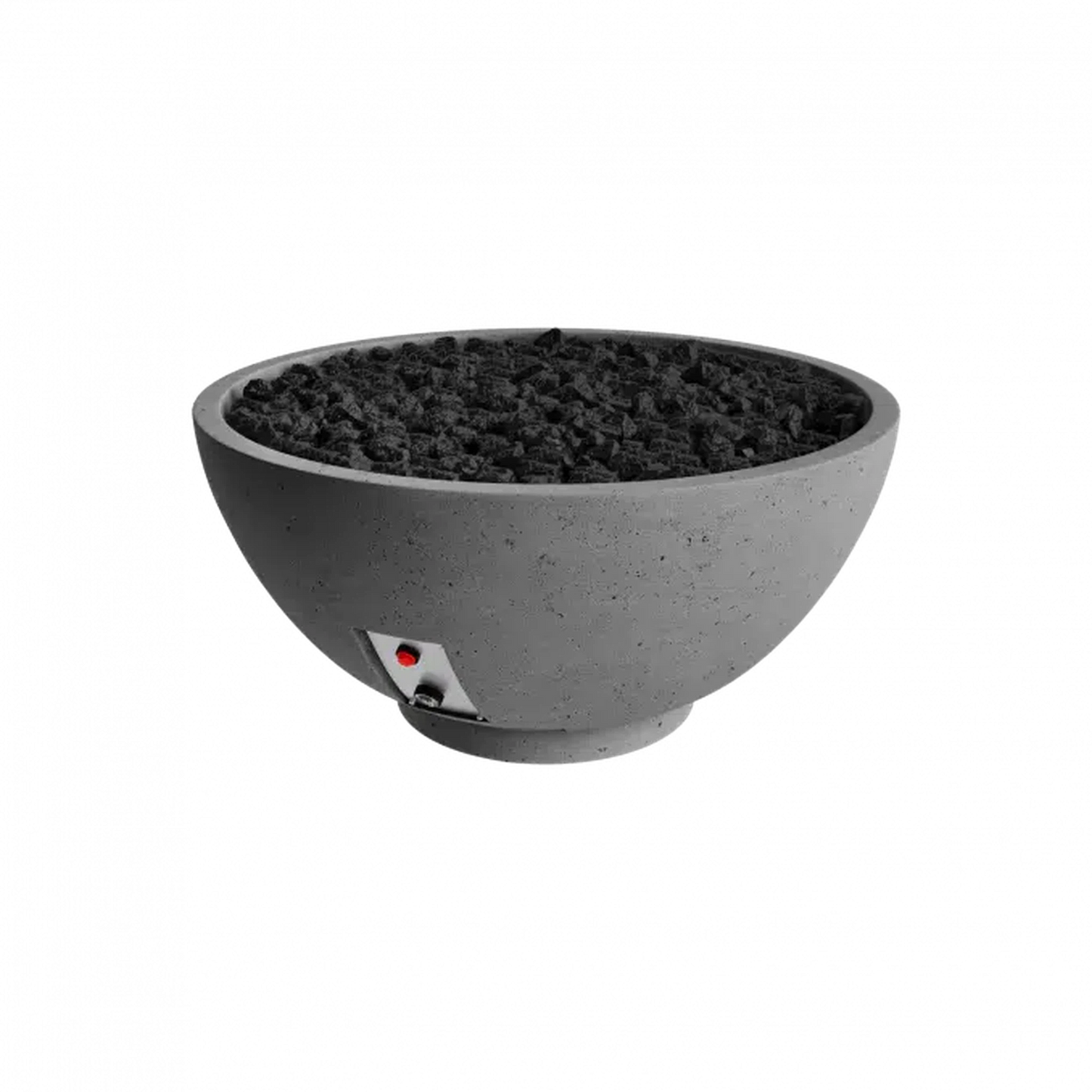 Firegear Sanctuary 2 39" Slate Round Propane Gas Fire Pit Bowl With Thermocouple Piloted Safety Ignition System