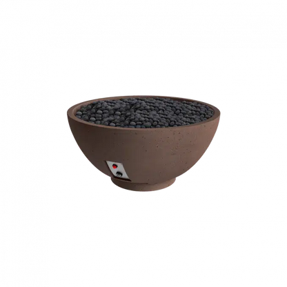 Firegear Sanctuary 3 29" Chocolate Round GFRC Fire Bowl Only