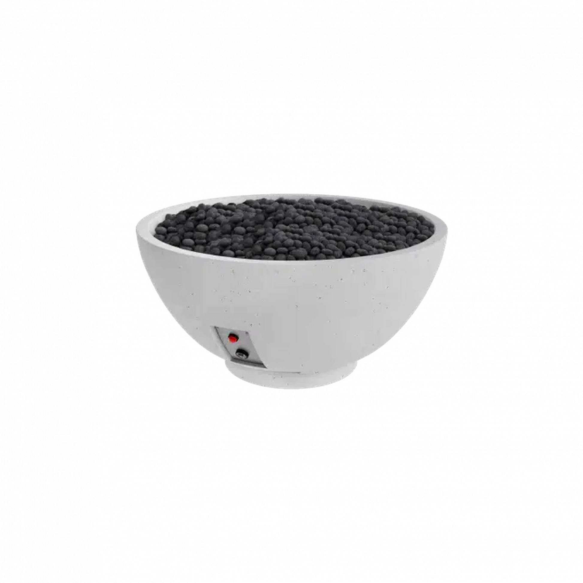 Firegear Sanctuary 3 30" Arctic Round Propane Gas Fire Pit Bowl With Thermocouple Piloted Safety Ignition System