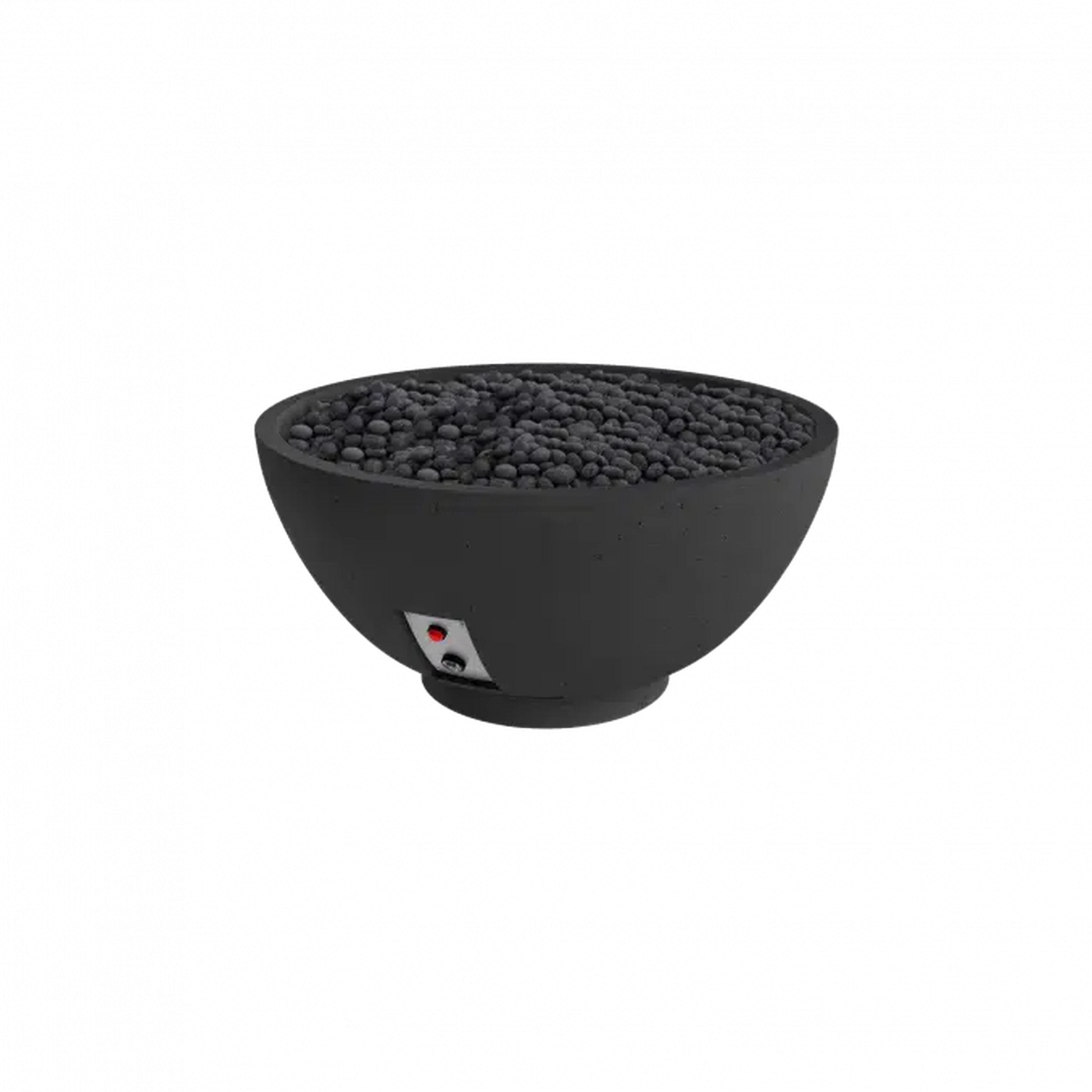 Firegear Sanctuary 3 30" Raven Round Natural Gas Fire Pit Bowl With Thermocouple Piloted Safety Ignition System