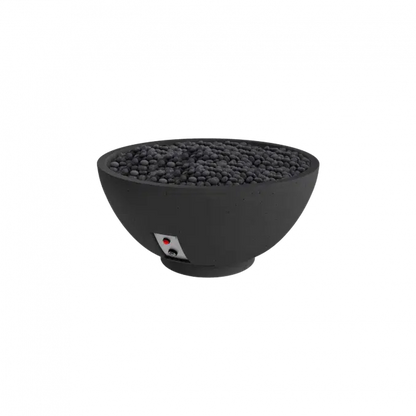 Firegear Sanctuary 3 30" Raven Round Natural Gas Fire Pit Bowl With Thermocouple Piloted Safety Ignition System
