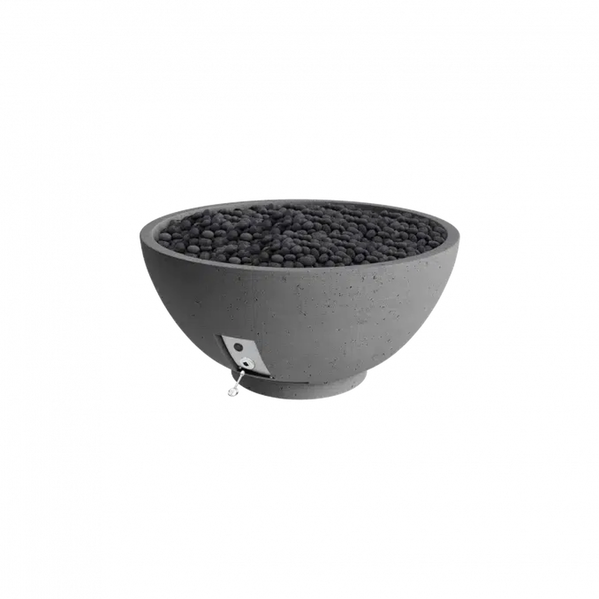 Firegear Sanctuary 3 30" Slate Round Natural Gas Fire Pit Bowl With Match Throw Ignition System