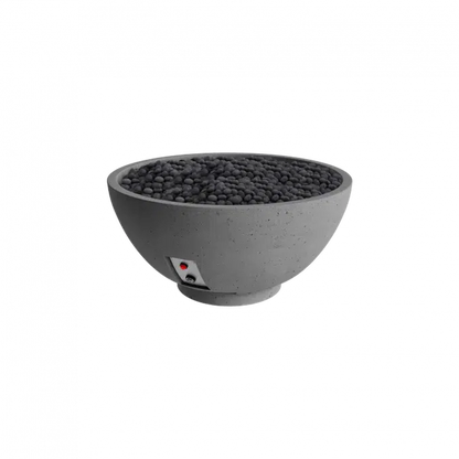 Firegear Sanctuary 3 30" Slate Round Propane Gas Fire Pit Bowl With Thermocouple Piloted Safety Ignition System