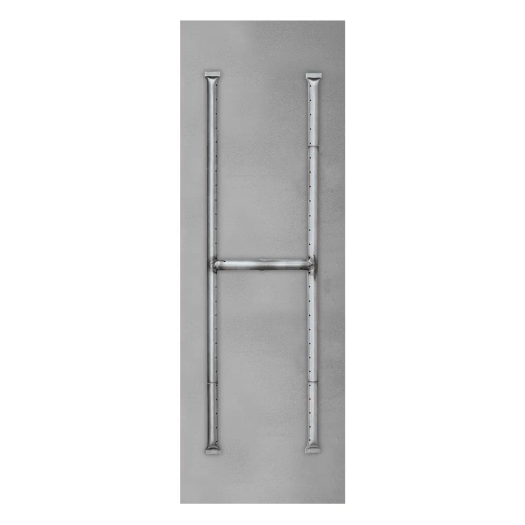 Firegear Sanctuary 76 51" Linear Stainless Steel Natural Gas H Burner System With Flat Pan and Match Throw Ignition System