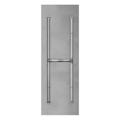 Firegear Sanctuary 76 51" Linear Stainless Steel Natural Gas H Burner System With Flat Pan and Match Throw Ignition System