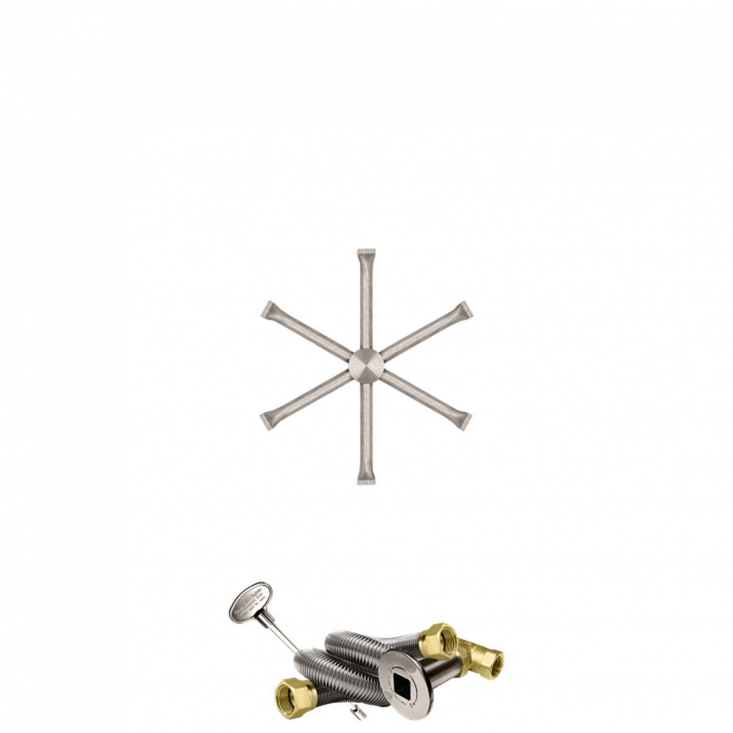 Firegear Stainless Steel Series 16" Natural Gas Fire Pit Burning Spur Kit
