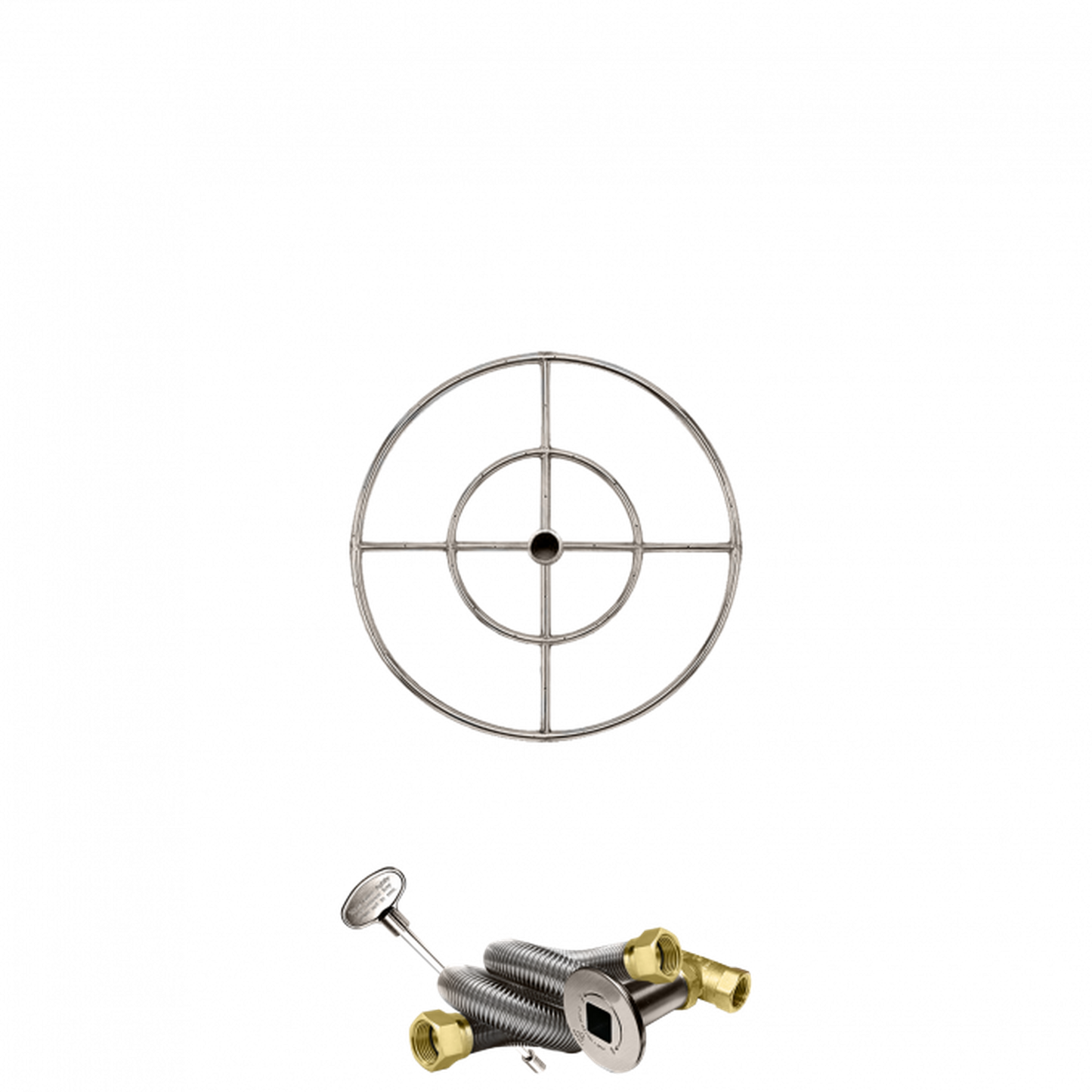 Firegear Stainless Steel Series 18" Natural Gas Fire Pit Burning Ring Kit