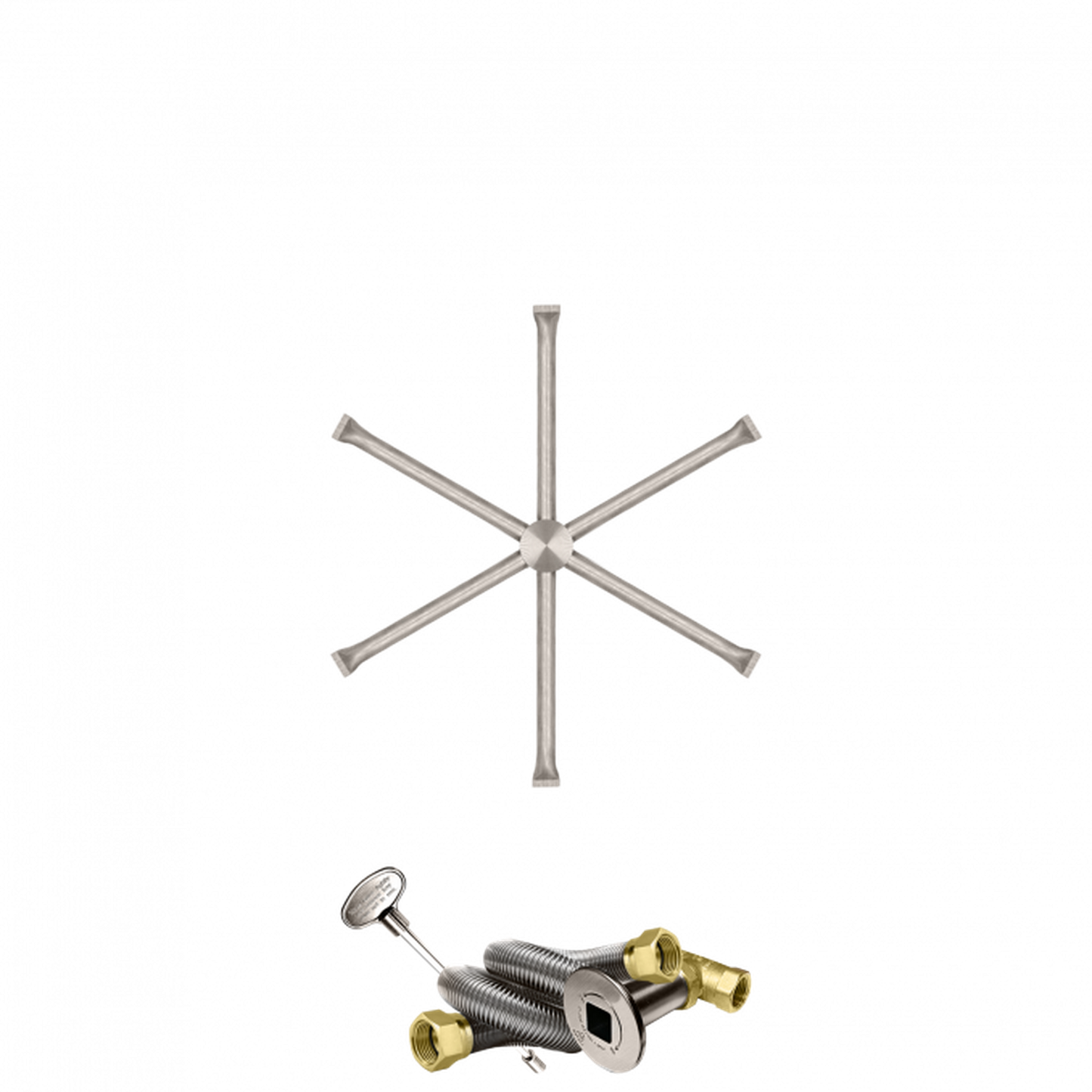 Firegear Stainless Steel Series 22" Natural Gas Fire Pit Burning Spur Kit