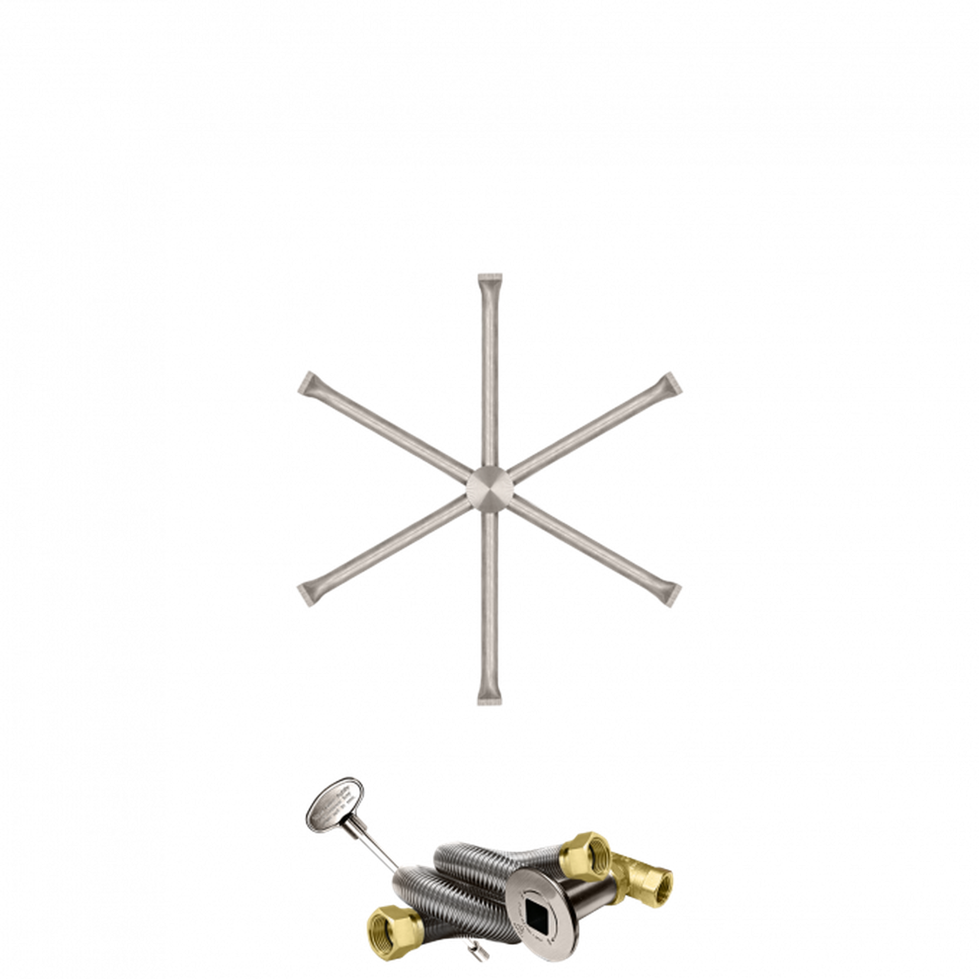 Firegear Stainless Steel Series 22" Natural Gas Fire Pit Burning Spur Kit