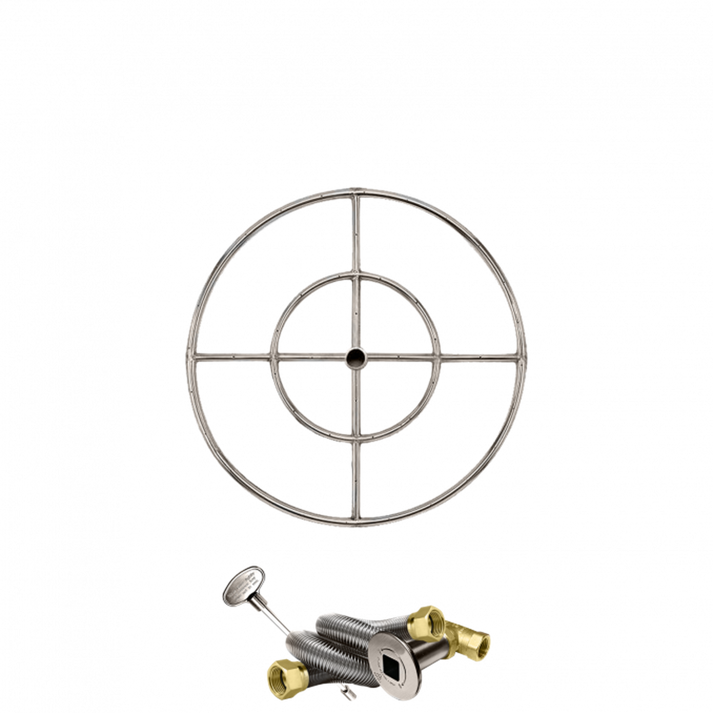 Firegear Stainless Steel Series 24" Natural Gas Fire Pit Burning Ring Kit