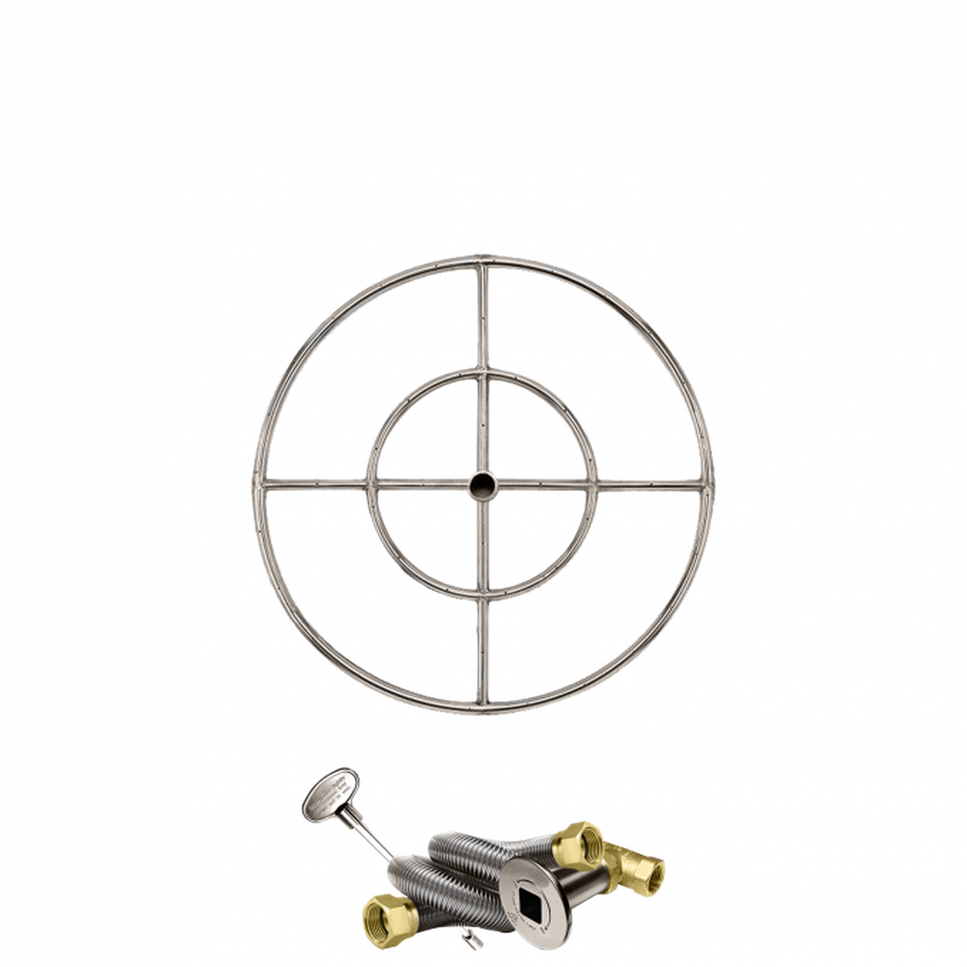 Firegear Stainless Steel Series 24" Natural Gas Fire Pit Burning Ring Kit