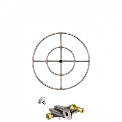 Firegear Stainless Steel Series 24" Natural Gas Fire Pit Burning Ring Kit