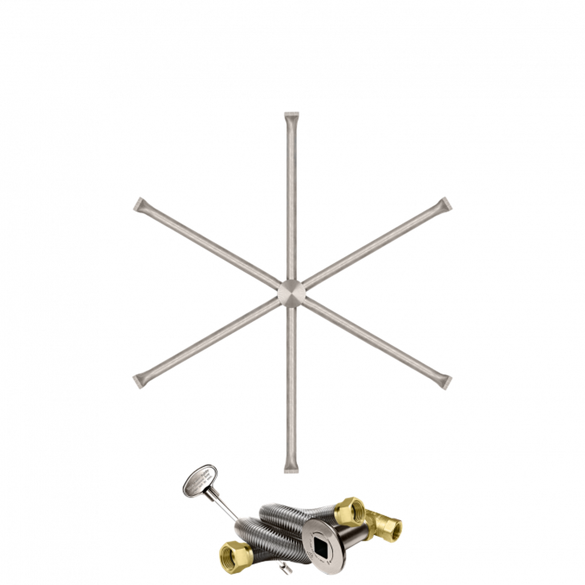 Firegear Stainless Steel Series 31" Natural Gas Fire Pit Burning Spur Kit