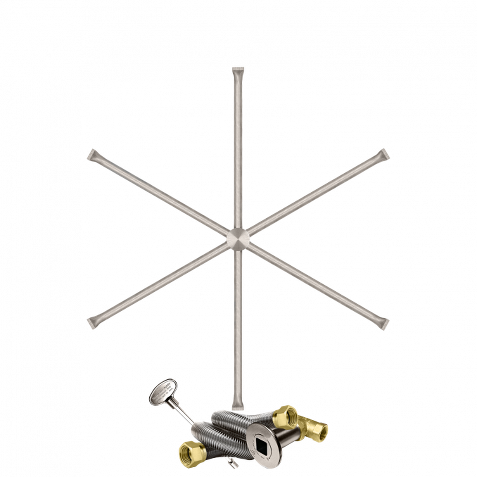 Firegear Stainless Steel Series 36" Natural Gas Fire Pit Burning Spur Kit