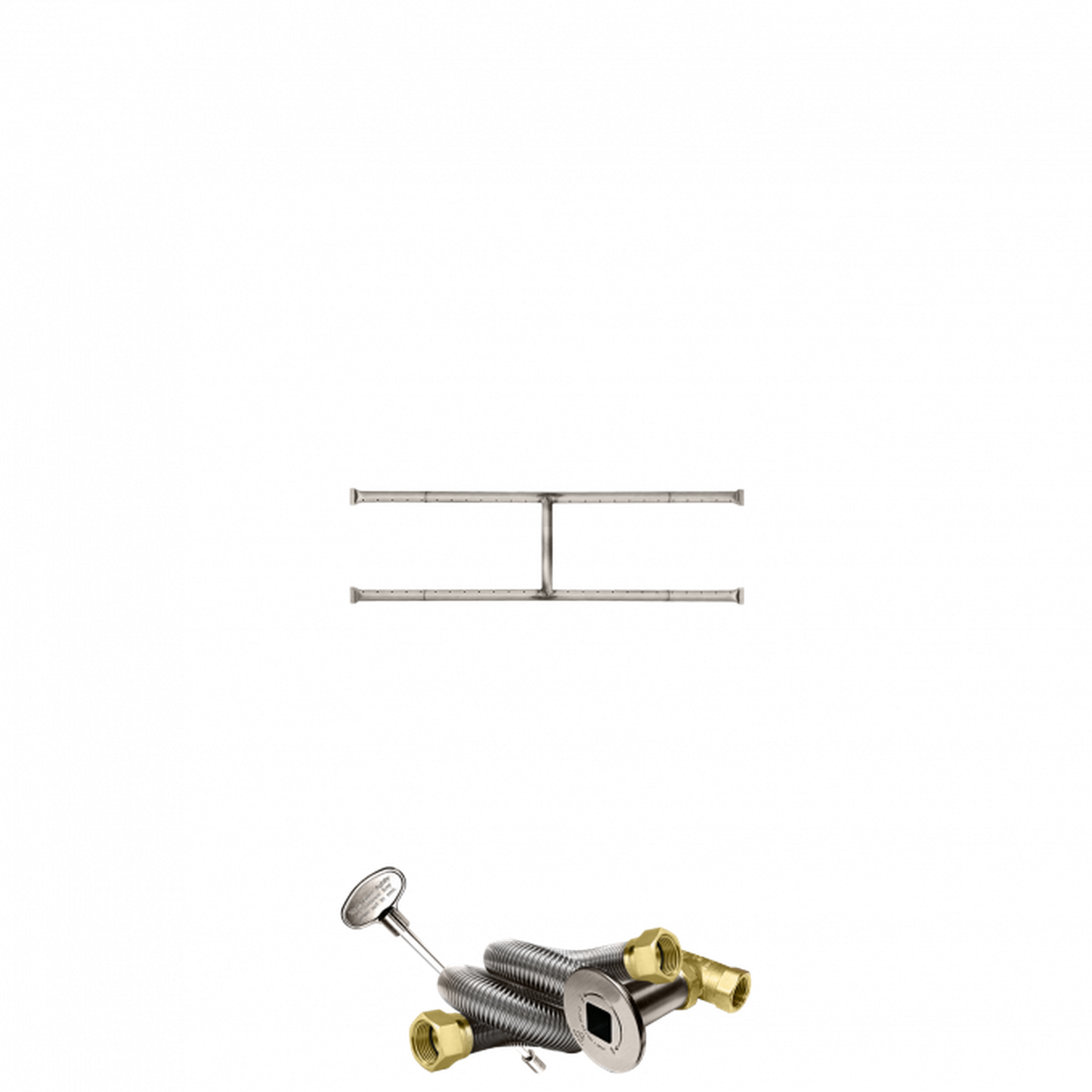 Firegear Stainless Steel Series 36" x 6" Natural Gas Fire Pit H-Burner Kit