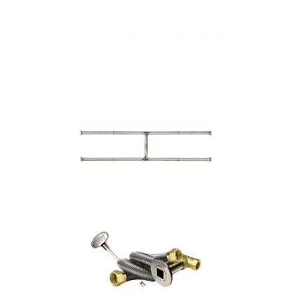 Firegear Stainless Steel Series 45" x 10" Natural Gas Fire Pit H-Burner Kit