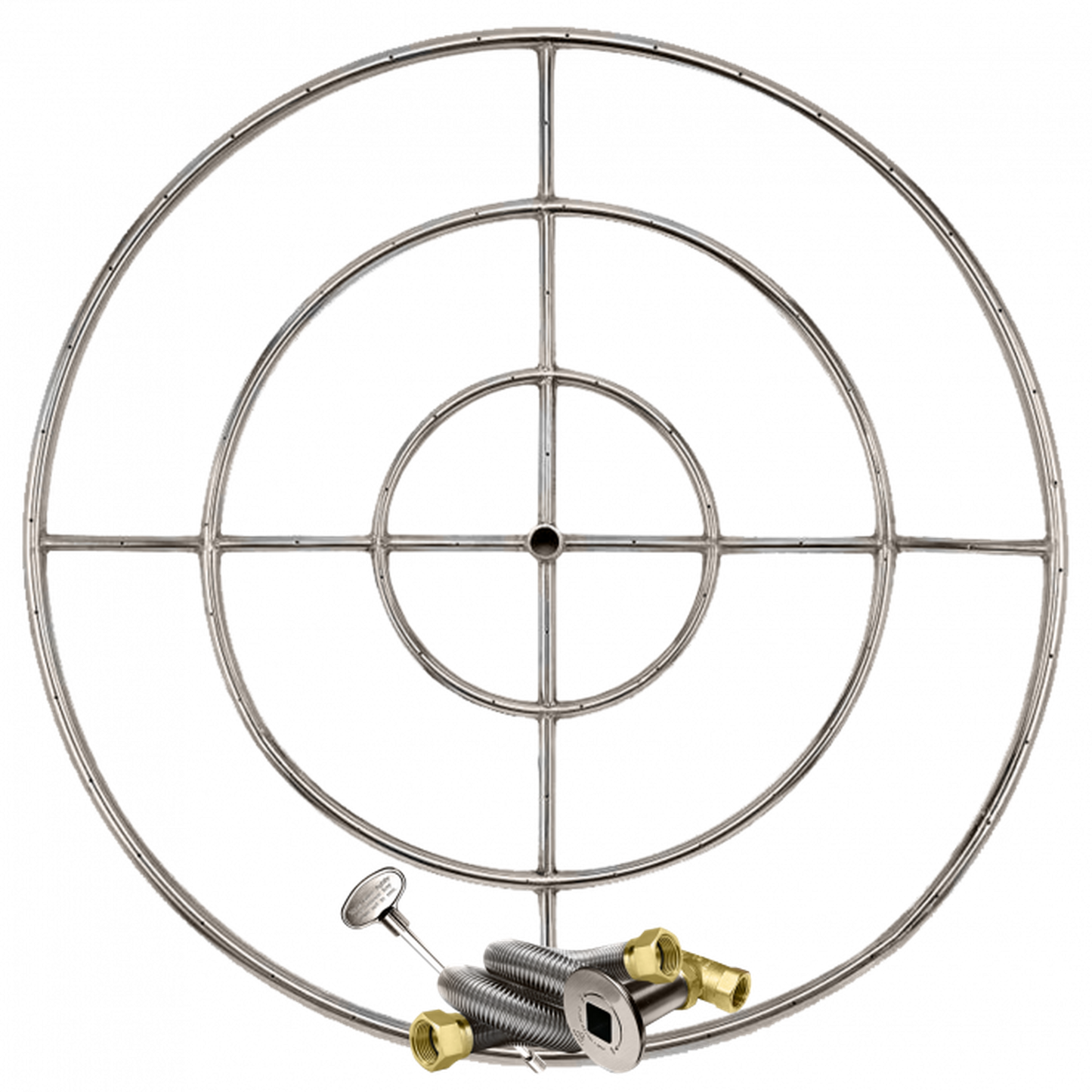 Firegear Stainless Steel Series 48" Natural Gas Fire Pit Burning Ring Kit