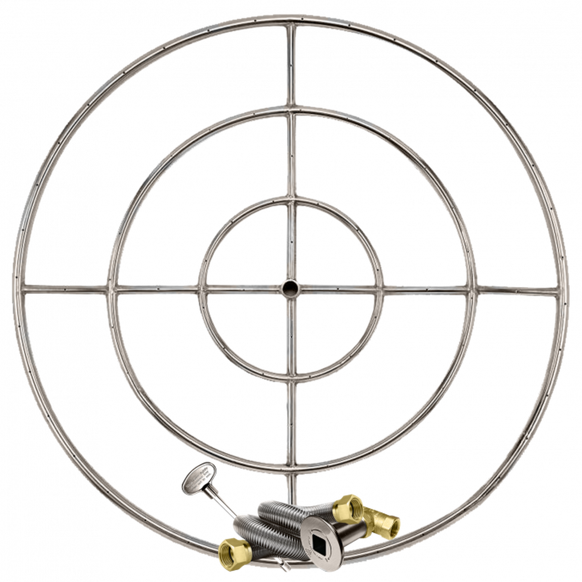 Firegear Stainless Steel Series 48" Natural Gas Fire Pit Burning Ring Kit