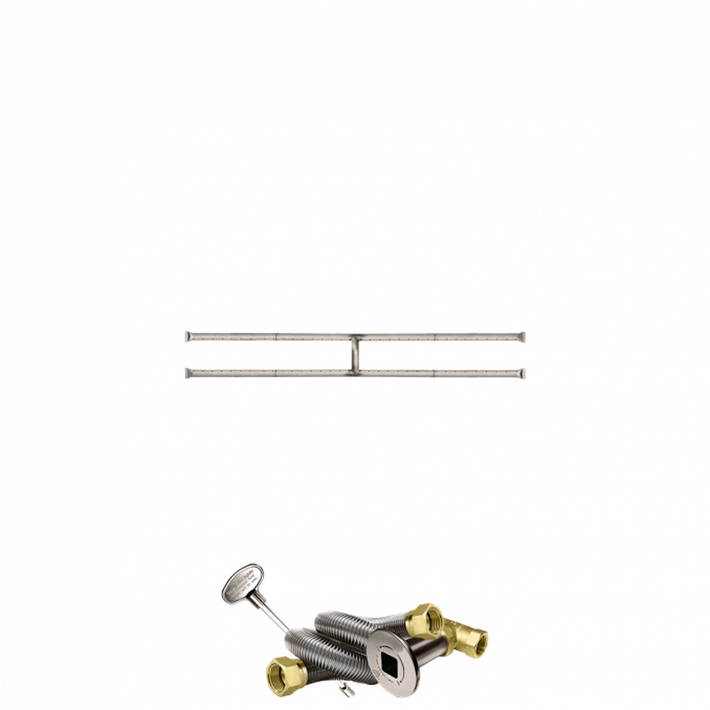 Firegear Stainless Steel Series 48" x 6" Natural Gas Fire Pit H-Burner Kit