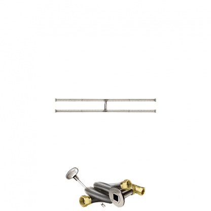 Firegear Stainless Steel Series 48" x 6" Natural Gas Fire Pit H-Burner Kit