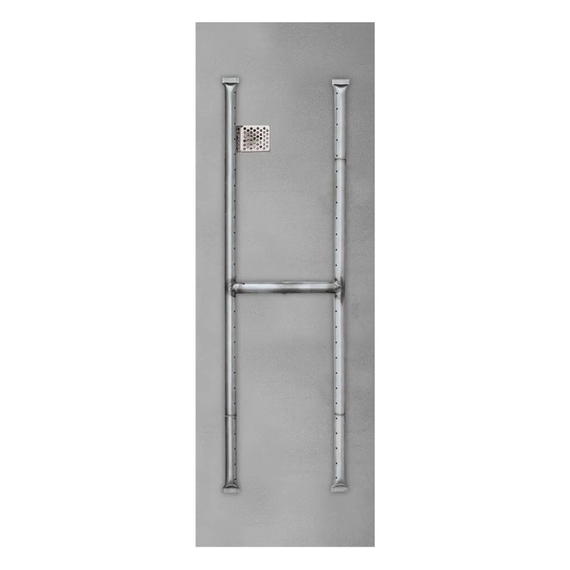 Firegear Stainless Steel Series 36" x 14" Linear Flat Pan Natural Gas Fire Pit H Burner System With All Weather Electronic Ignition System