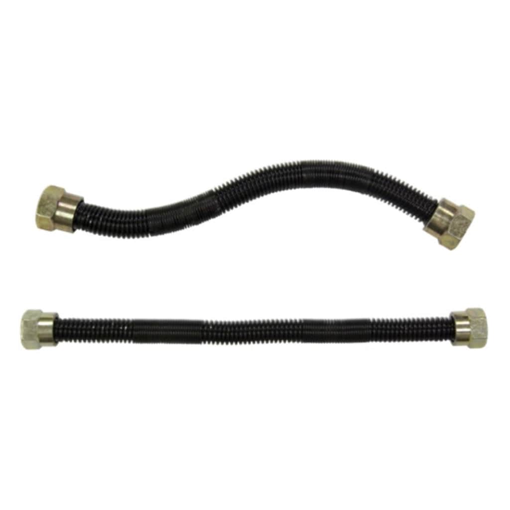 Firegear Whistle Free Black Coated Gas Flex Connectors w/ Fitting