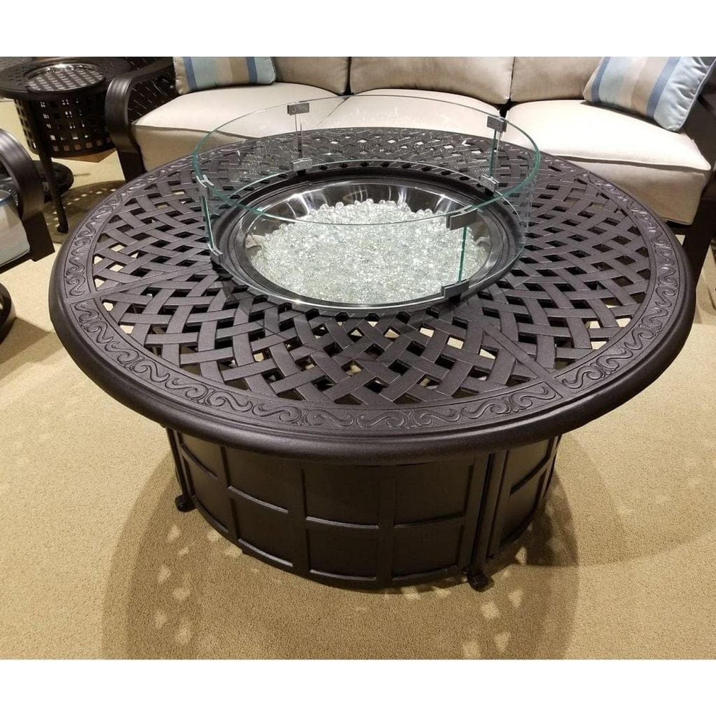 Fireglass Plus 1/2" Crystal Ice Reflective Fire Glass Media (10 lbs)