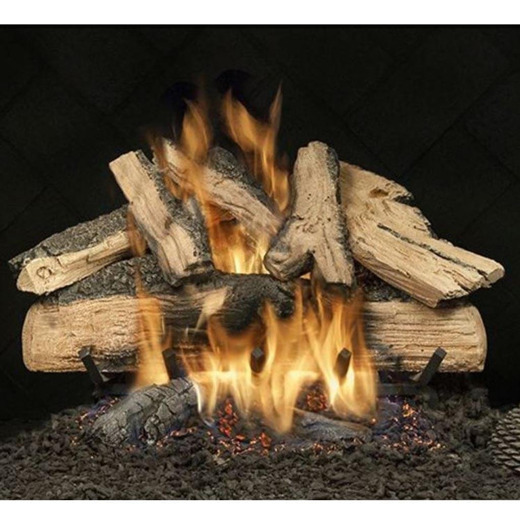 Fireside 18" Elegant Split Oak See-Thru Vented Gas Logs