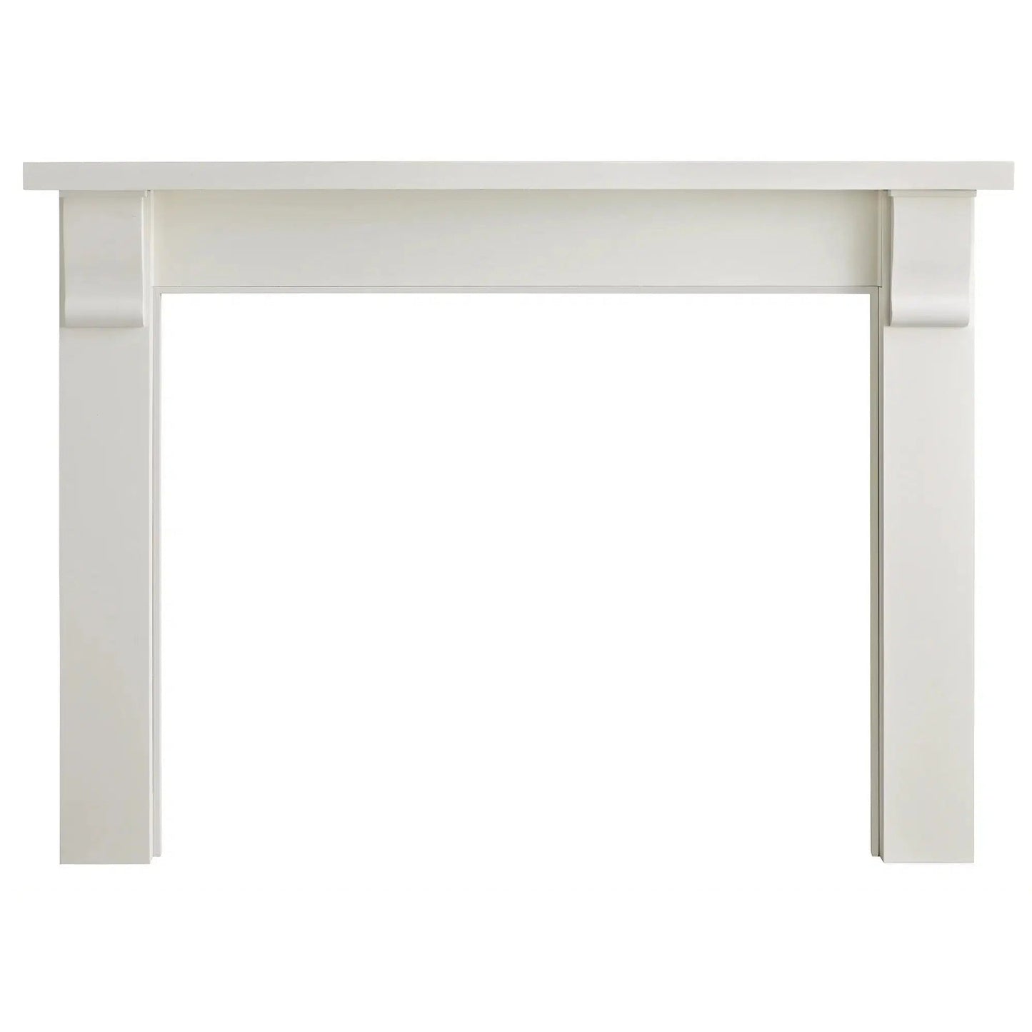 Fireside Furnishing Merritt White Primed MDF Flush B Mantel