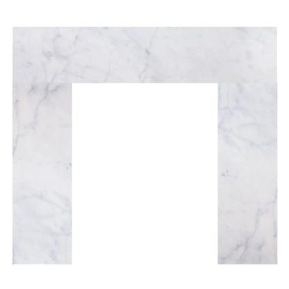 Fireside Furnishing Signature Series Bianco White Marble Surround Set 1, Single Pack